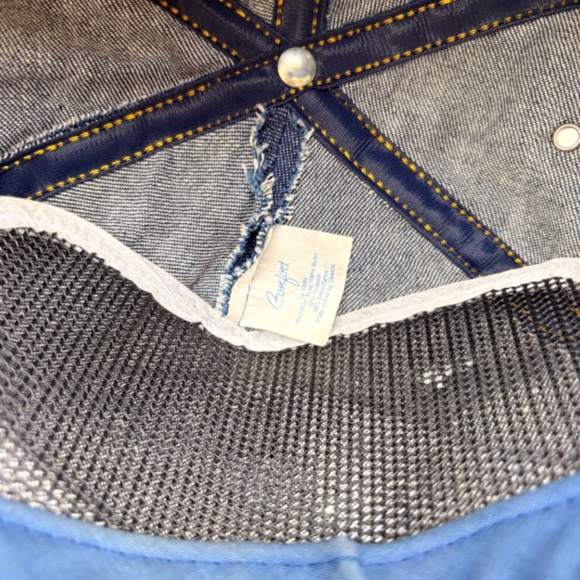 Vintage CO-OP Corn farming hat denim trucker hat snapback - Picture 7 of 7